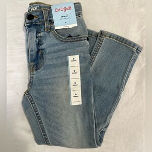 NWT Cat & Jack Girls Skinny Jeans Adjustable Waist size 6